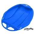 thumbnail image 1 of jinwen Plastic Sled Portable Toboggan Sleigh Single Plastic Pro Snow Sled Snow Sledding Blue, 1 of 7