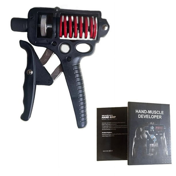 Entrenador de fuerza de agarre para hombres, ejercitador de fuerza de muñeca de alta resistencia, ejercitador de fuerza de brazo pequeño de 120 kg, ejercitador de fuerza de brazo ajustable de metal