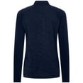 thumbnail image 3 of Women's Levelwear Navy Detroit Tigers Amethyst Insignia 2.0 Quarter-Zip Jacket, 3 of 3