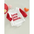 thumbnail image 3 of Bagilaanoe Newborn Baby Girl Boy Rompers Santa Print Long Sleeve Bodysuits 3M 6M 12M 18M Infant Casual One Piece Short Jumpsuit, 3 of 8
