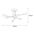 thumbnail image 4 of Sheen - 6 Lights Iron Body Black Chandelier, 4 of 5