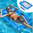 thumbnail image 1 of Blue Inflatable Pool Hammock, Floating Hammock, 4-in-1 Inflatable Floating Bed, Water Hammock,Floating Pool Chair, 1 of 5