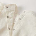 thumbnail image 7 of Ruyang New Born Baby Cute Chinese Romper Ruffle Long Sleeve Stand Collar Bodysuit Baby Unisex Tang Suit with Tassels, 7 of 7