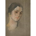 thumbnail image 2 of Edwin Austin Abbey 11x14 Gold Ornate Wood Frame and Double Matted Museum Art Print Titled - Portrait of an Unidentified&nbsp;Woman (1998), 2 of 4