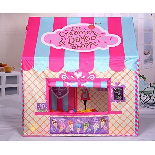 Kid Princess Indoor Outdoor Play tents Ice Cream and Bakery Shop Play