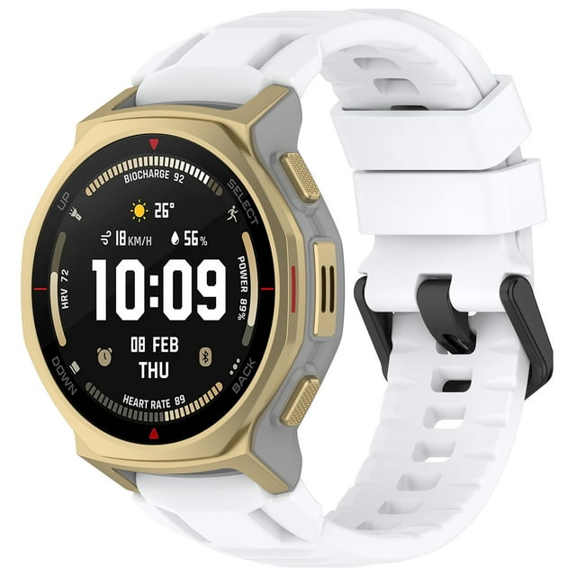 BotaniNest Compatible Smart Watch Band Replacement Durable Soft Silicone Strap For Fitness With Secure Buckle
