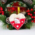 thumbnail image 3 of Christmas Photo Frame Picture Holder Hanging Decor frame Christmas Holiday Ornament Accessories, Heart, Red, 3 of 9