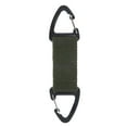 thumbnail image 4 of Mosquetón triangular de nailon de alta resistencia para exteriores con dos extremos - Verde ejercito verde, 4 of 7