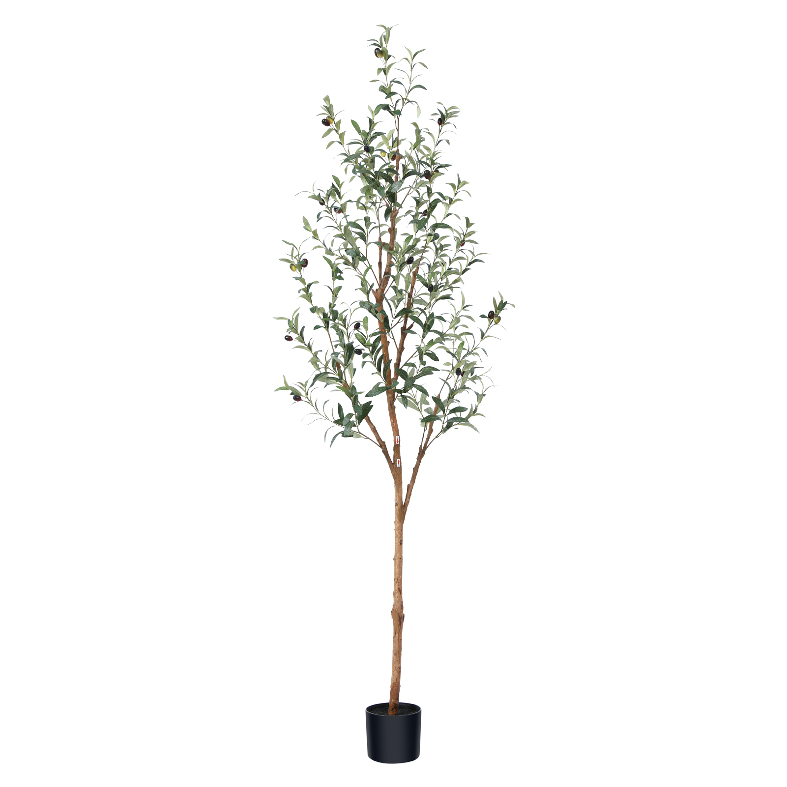 DR.Planzen 6ft Artificial Olive Tree, Lifelike Fruits, Natural Wood Trunk photo 8