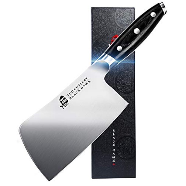 TUO Chopper Knife 6 inch Meat Cleaver Chopping Knife Heavy Duty Butcher Knife German HC