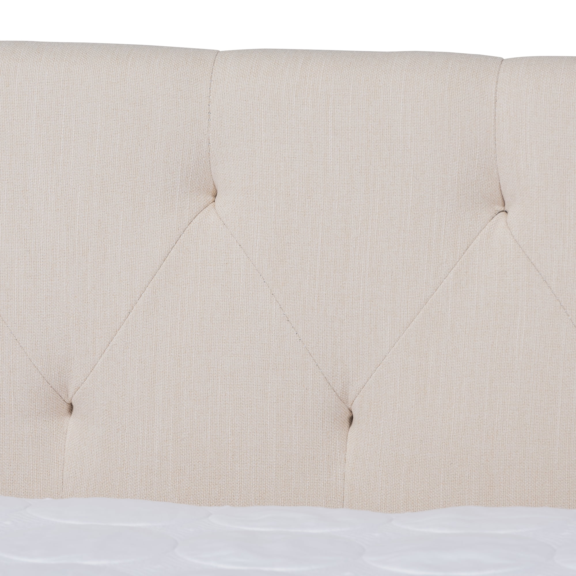 Baxton Studio Haylie Modern and Contemporary Beige Fabric Upholstered Full Size Daybed