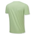 thumbnail image 4 of YYDGH Men's Workout Athletic Shirts Quick Dry Short Sleeve T-Shirts Crew Neck Running Tops Green XXL, 4 of 8
