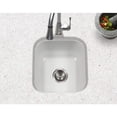 thumbnail image 2 of Houzer Porcela 17 in White Porcelain Enamel Steel Undermount Single Bowl Bar Sink - PCB-1750 WH, 2 of 8