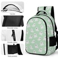 thumbnail image 4 of Phantom Design Water-Resistant Backpack for Business Travel &  – Expandable 17" Laptop Compartment with Anti-Theft Pockets, Durable  Polyester for Professionals (Halloween Office Essentials), 4 of 8
