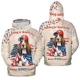 thumbnail image 3 of Republican Basset Hound Making Woof Count Election 2024 All Over Print 3D Hoodie Unisex Merch Hoodies Bassets Dog Breed Lovers Gifts Idea - 01002, 3 of 6