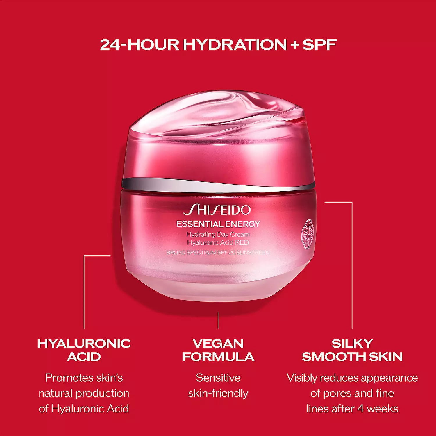 Essential Energy Day Cream SPF 20 by Shiseido for Women - 1.7 oz Cream