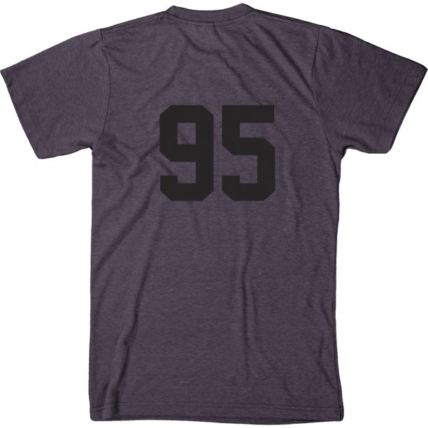 Trunk Candy - Standard Black Jersey Number 95 Men's Modern Fit T-Shirt ...