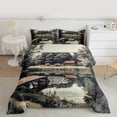 thumbnail image 3 of jejeloiu Rustic Cabin Twin Comforter Sets,Natural Scenery Bedding Set For Men Women Reversible 2-Piece, 3 of 8