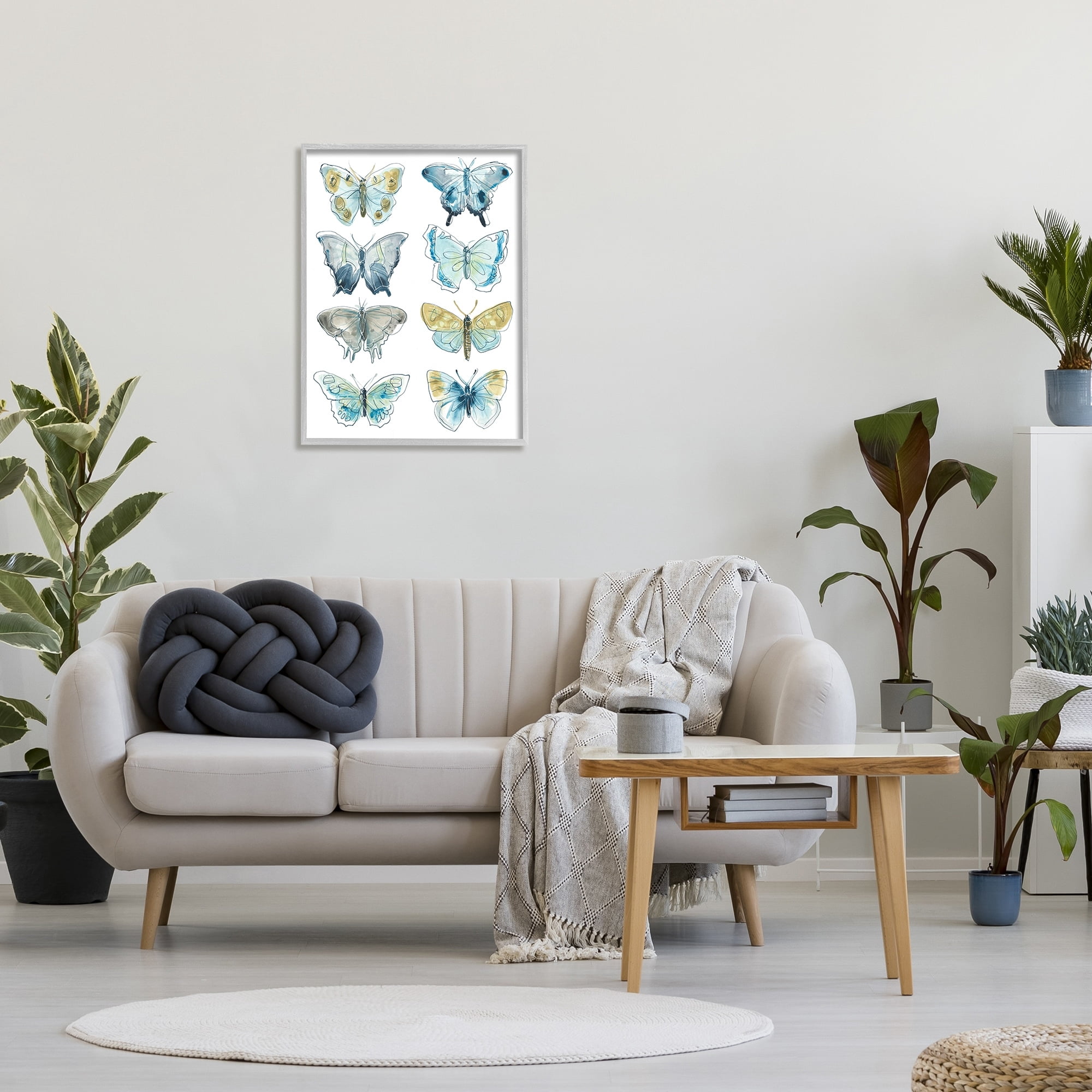 Stupell Industries Abstract Butterfly Wing Patterns Sketched Line Insects, 24 x 30, Design by June Erica Vess