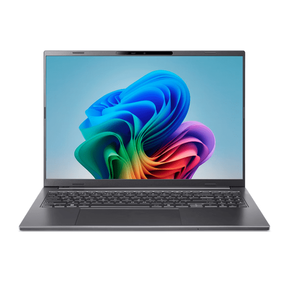 Restored Acer Aspire 16 AI A16-61MT - 180-degree hinge design - AMD Ryzen AI 9 - 365 / up to 5 GHz - Win 11 Home - Radeon 880M - 32 GB RAM - 1.024 TB SSD QLC, NVMe - 16" IPS touchscreen 1920 x 1200 @ 120 Hz - Wi-Fi 6E, Bluetooth - steel gray - kbd: US Intl