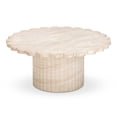 thumbnail image 3 of Blossom Washed Travertine Finish Indoor/Outdoor Coffee Table, 3 of 4