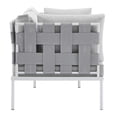 thumbnail image 4 of Modway Harmony 8-Piece  Sunbrella® Outdoor Patio Aluminum Seating Set in Gray Gray, 4 of 10