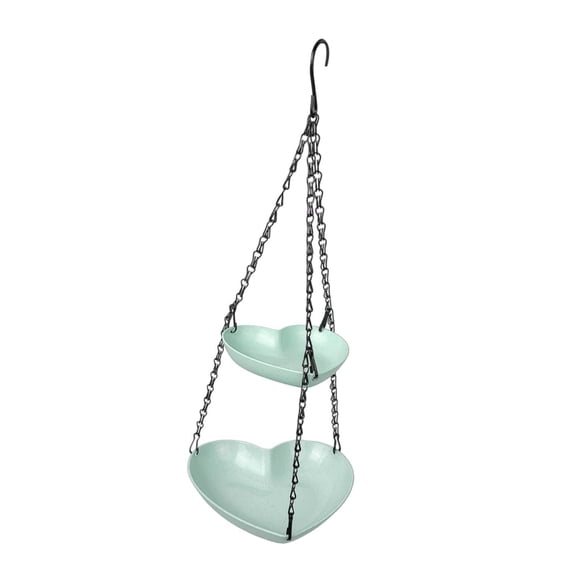 Almencla Hanging Birdfeeder Creative Ideal Gifts Bird Bath for Balcony Porch Courtyard Green