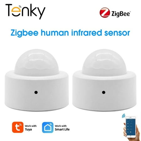 

Tenky Tuya Zigbee PIR Motion Sensor Wireless Mini Smart Human Body Sensor Smart Life Remote Control Work With Alexa Google Home