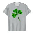 thumbnail image 4 of LUOGENLI Girls T Shirts Valentine's Day Size 8 Children's Printed Round Neck Short Sleeved T Shirt for Boys and Girls Girls St. Patrick's Day T Shirts Size 7/8 Grey 12-13 Years, 4 of 4