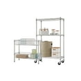 thumbnail image 6 of TRINITY EcoStorage® 5-Tier 30x14x72 Modular Commercial Wire Shelving w/ Baskets & Wheels, NSF - Chrome, 6 of 13