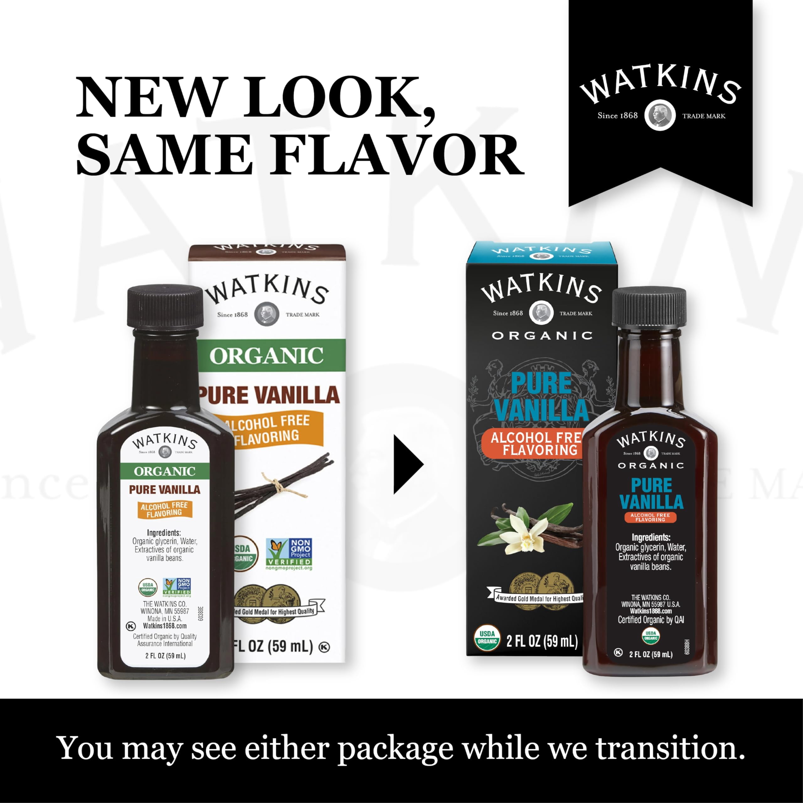 Watkins Pure Vanilla Flavoring fl oz Pack of 1