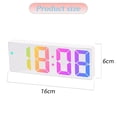thumbnail image 2 of Digital Clock, LED Alarm Clock for Bedroom, Electronic Desktop Clock with Temperature DisplayStyle 4, 2 of 6