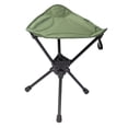 thumbnail image 3 of harper Camping Swivel Folding Stool Foldable Tripod Chair Practical Comfortable Outdoor Green, 3 of 9