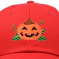 thumbnail image 2 of DALIX Jack-O-Lantern Halloween Pumpkin Hat Boys Girls Baseball Cap in Red, 2 of 7