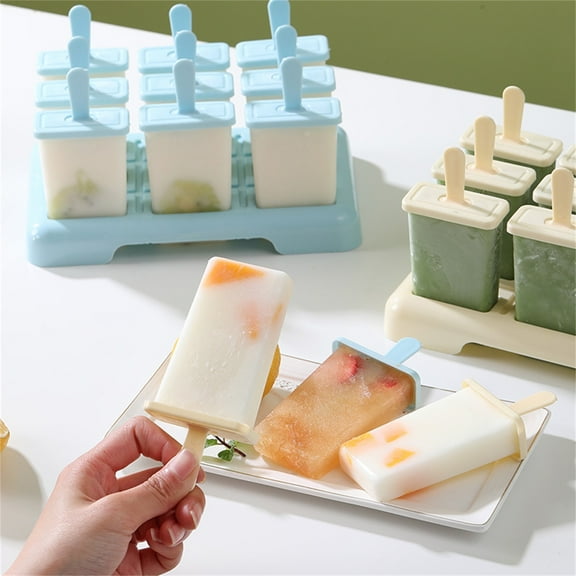 Walbest 1 Set Ice Pop Mold Food Grade Plastic Homemade Ice Cream Mold Cream Popsicle Mould