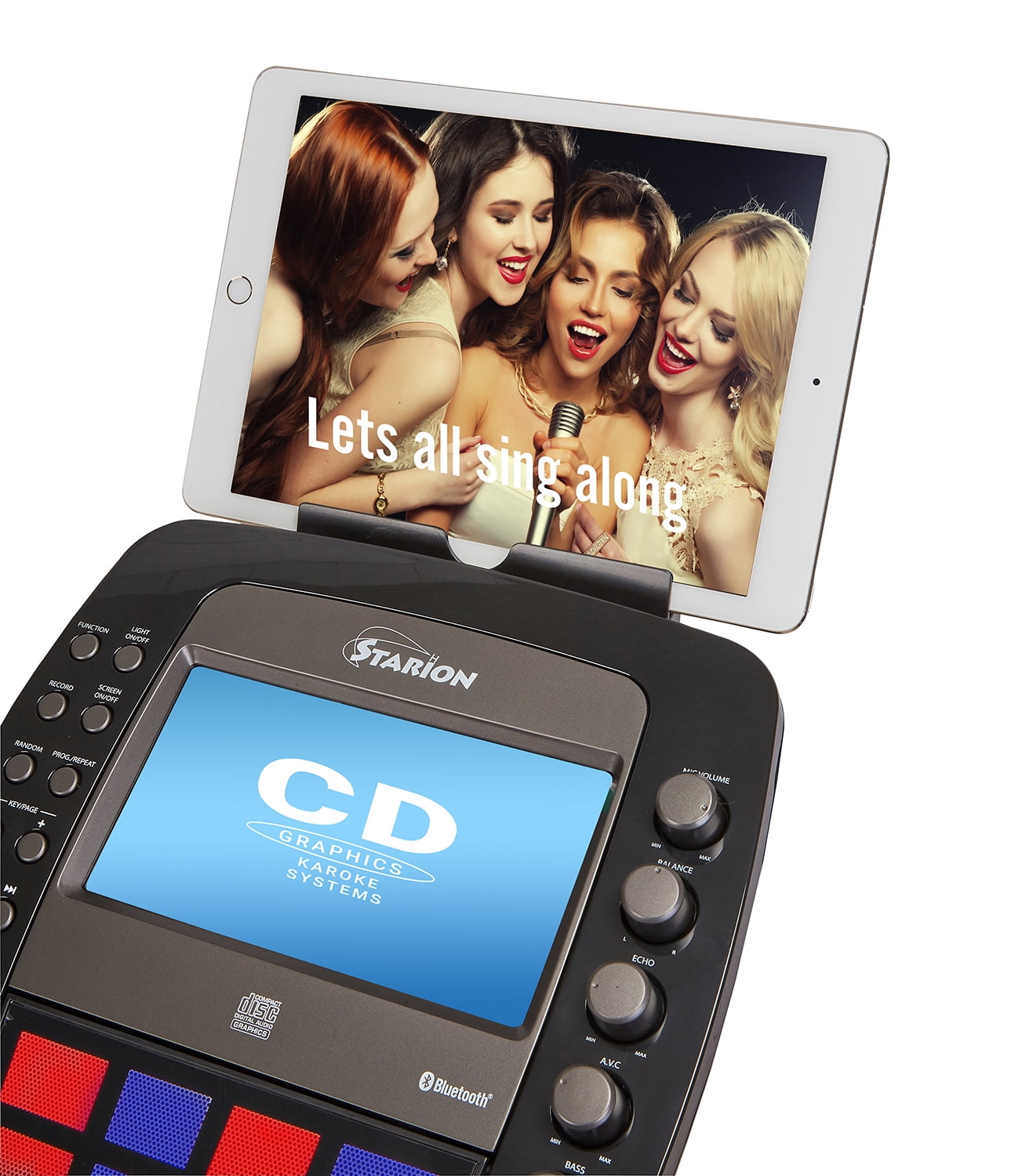 Starion KS877-B Pedestal Bluetooth / CD+G Karaoke Machine