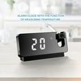 thumbnail image 2 of Projection Digital Alarm Clock For Bedroom LED Alarm Clock For Bedrooms With USB Charger Port Alarm Clock, 2 of 8