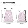 thumbnail image 2 of Disketp Pink Paw Drawstring Backpack Drawstring Gym Bags Draw String Bags for Sports, Gym, Travel, Swimming, Beach-Medium, 2 of 6