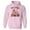 Pink, variant on Hot Cocoa Vibes Hoodie Sweatshirt Unisex Large White