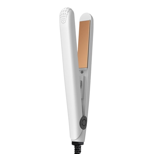 Lacio Clip Pequeño PTC Calefacción Mini Rizador Portátil (blanco Y Dorado)