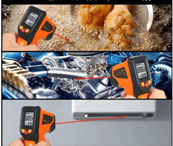 RICHMETERS TG600 No-contact Digital Infrared Thermometer -50~600℃