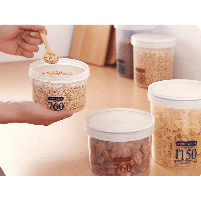 6PCs Food Storage Container Set Kitchen Airtight Juice Liquid Dry
