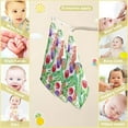 thumbnail image 3 of SKYSONIC Bullfinches Sitting on Branch Baby Muslin Washcloths Face Towel, Watercolor Winter Burp Cloths Cotton Wipes 5 PCS Infant Wash Cloth for Newborn Boys Girls 12"x12", 3 of 7