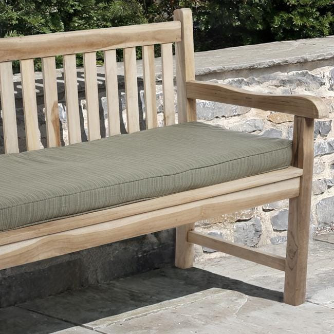 Humble and Haute Clara Indoor/ Outdoor Textured Green Bench Cushion