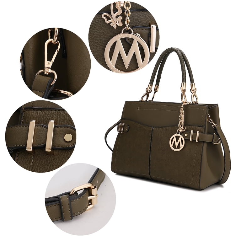 MKF Collection Tenna Vegan Leather Women's Satchel Bag, Stylish