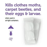 Enoz Lavender Scented Moth Ball Packets, Moth Killer for Clothes Moths and Carpet Beetles, 6 oz Bag