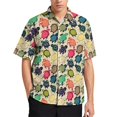 thumbnail image 3 of Blusas hawaianas con estampado 3D de tortugas marinas, camisas de playa con estampado 3D de estrellas de mar y animales para hombre, ropa de vacaciones, camisetas Y2k para hombre, 3 of 5