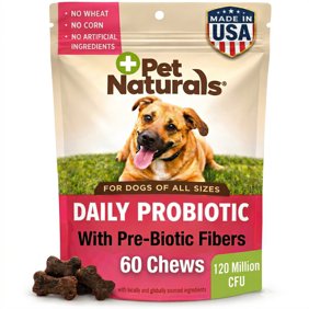 Pet Naturals Daily Probiotic Chews for Dogs, Duck, 60 Count