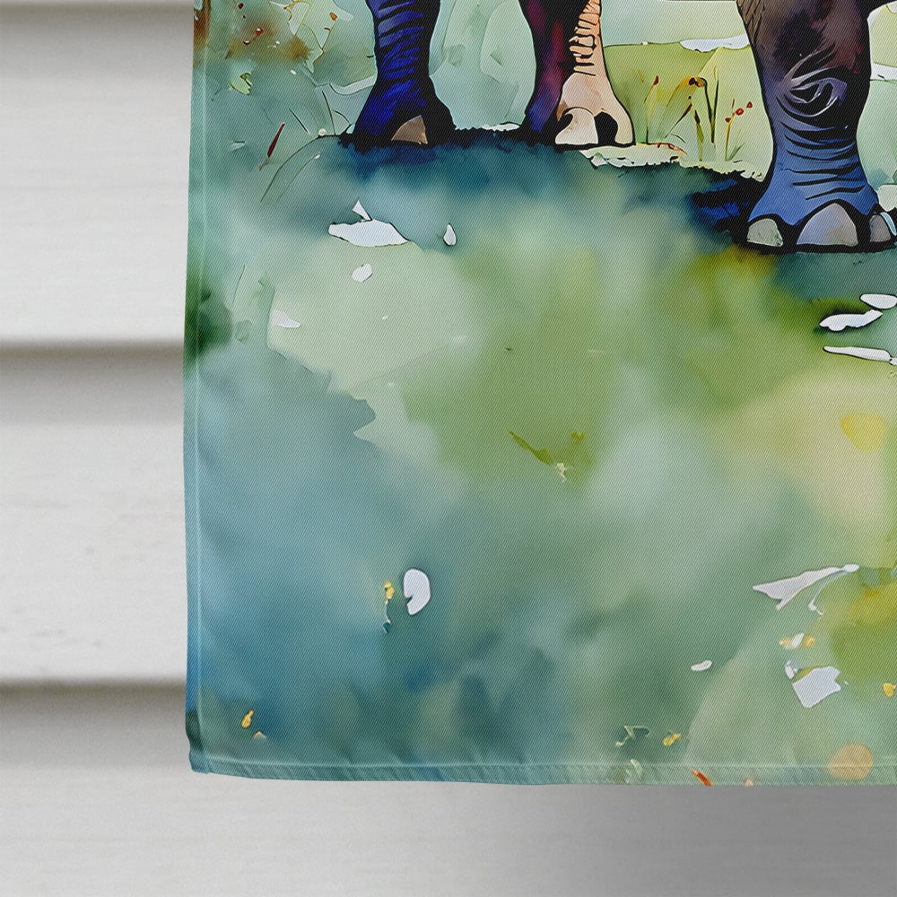 Rhinoceros House Flag 28 in x 40 in