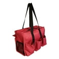 thumbnail image 3 of Solid Color Zipper Top Organizing Game Day Tote Diaper Bag Weekender Tailgate Can Be Personalized (Blank - Magenta), 3 of 5